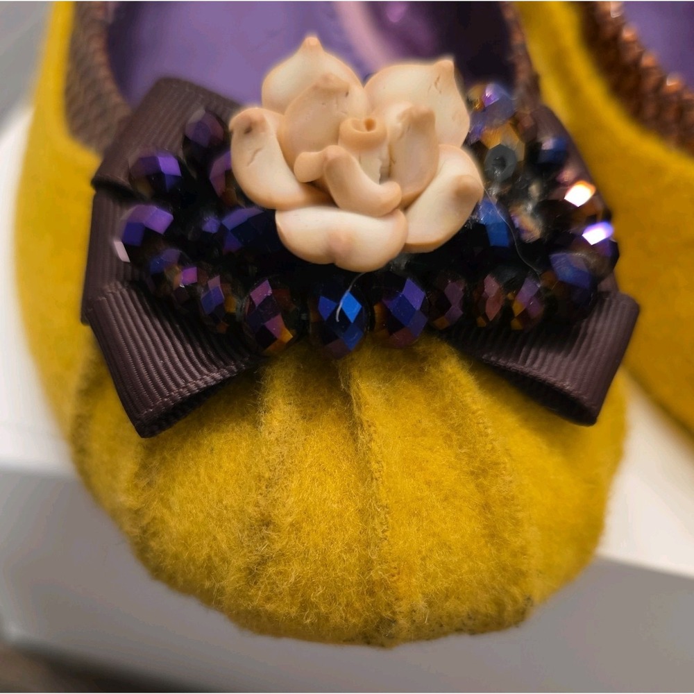 Poetic License Shoes Notice Me Flats Yellow Women's EUR size 40.5 US size 9.5 - Picture 2 of 16